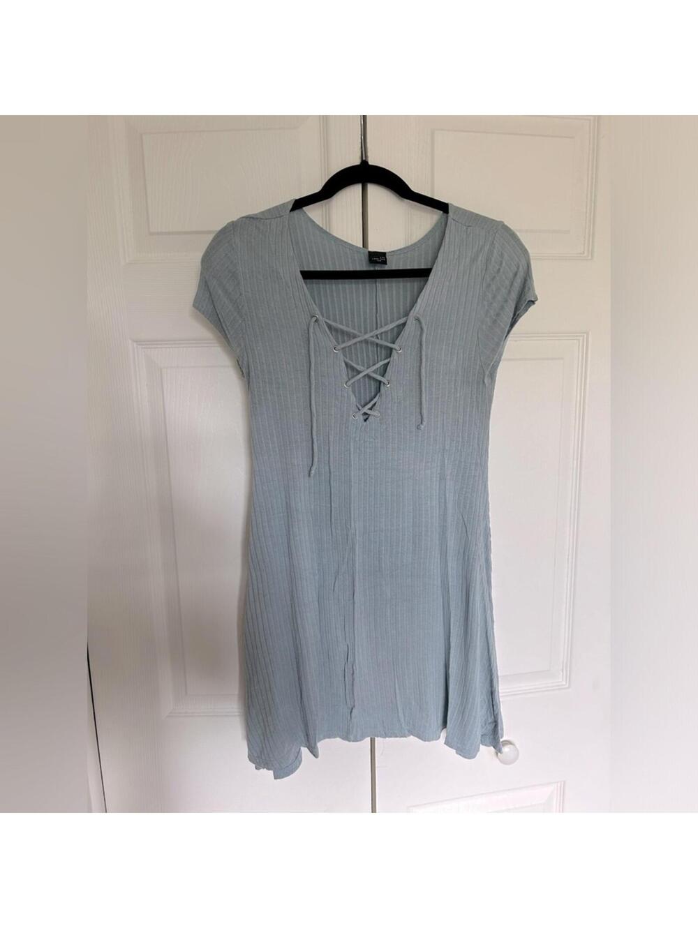 Women’s light blue T-shirt dress - EUC